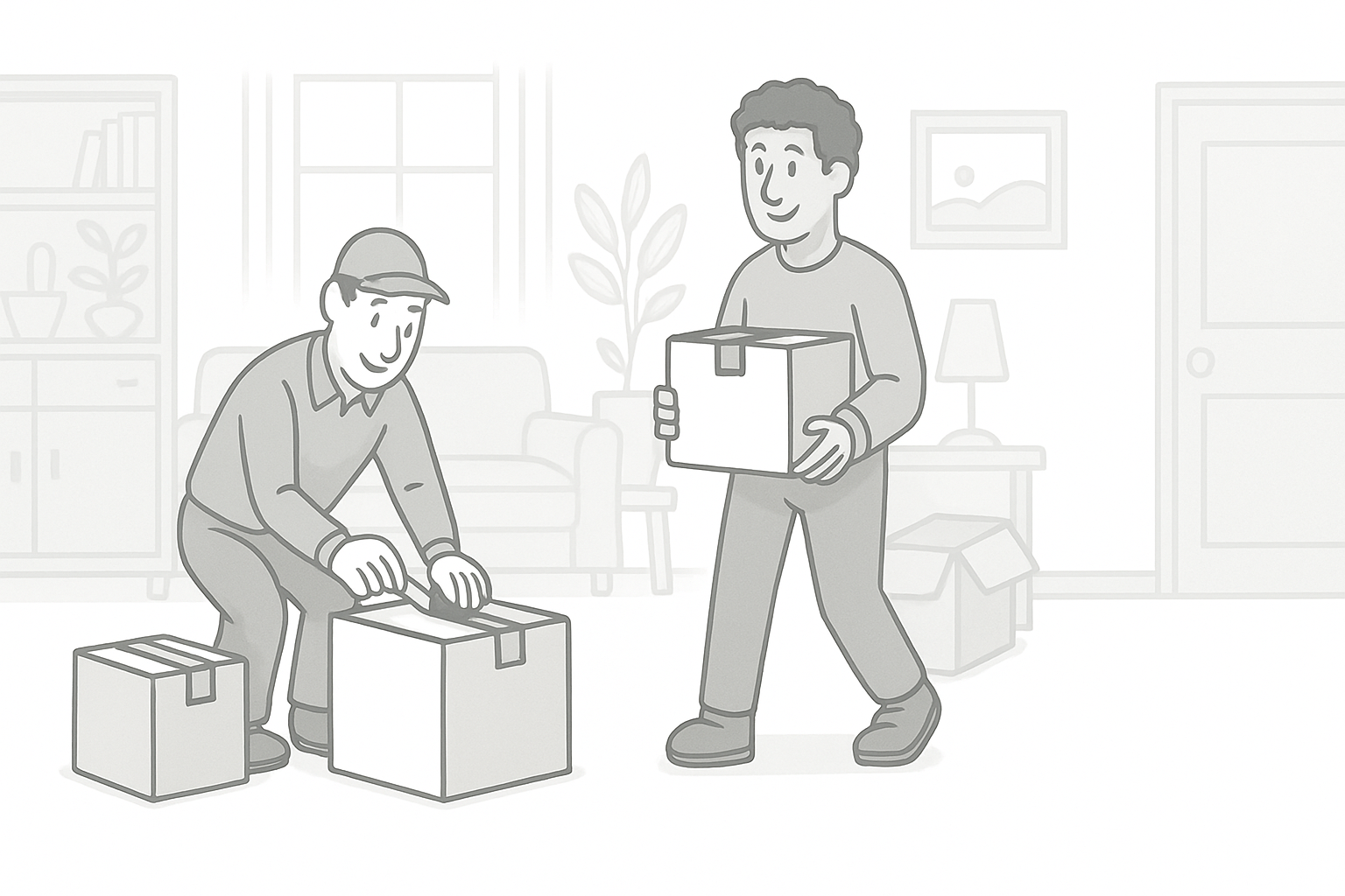 movers moving apartment